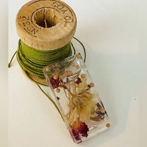 Garden Pendant Mustard Seed Handmade